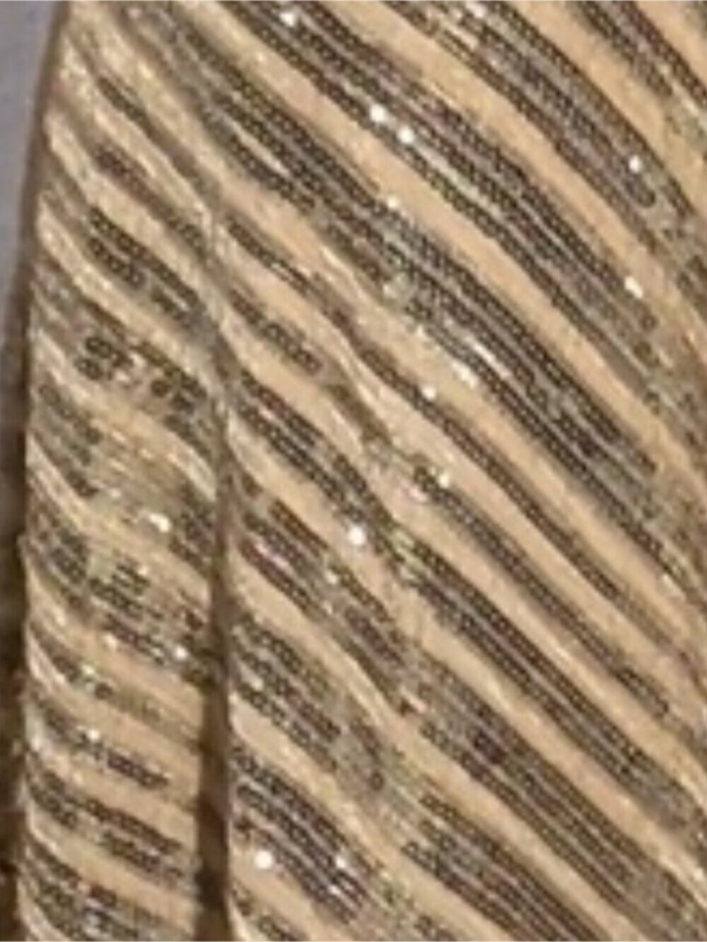 Calvin Klein Sleeveless Gold and Silver Sequin A-Line Dress